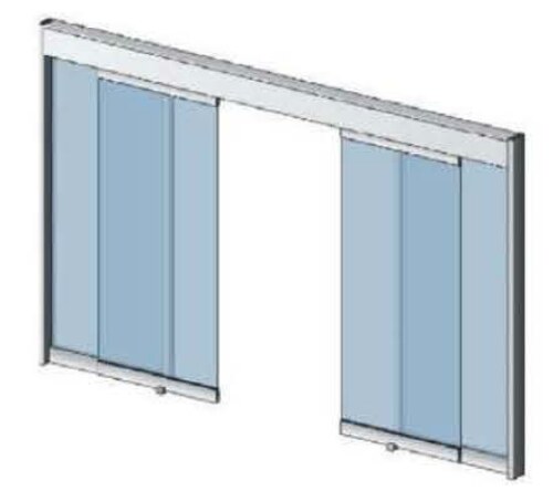 Double sliding door — bi-parting automatic doors