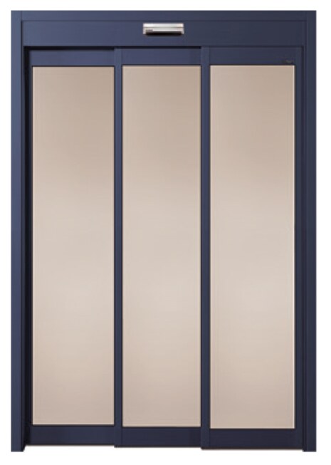 Telescopic sliding door — multi-panel automatic slide